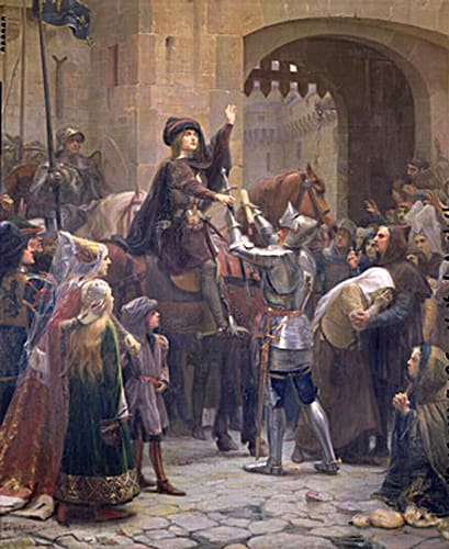 Joan of Arc Leaving Vaucouleurs by Jean-Jacques Scherrer "It was for this that I was born!"