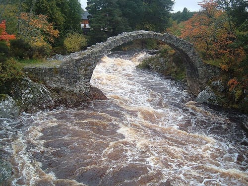 This bridge is over the river Dulnain in Scotland. I am building the bridge to my future.