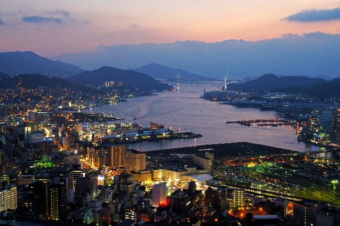 Nagasaki from Hamahira. I offer thanks for our accomplisment