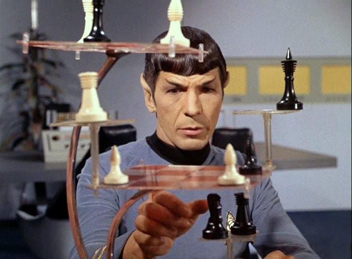 Spock-playing-3d-chess They called him a legend on his home world