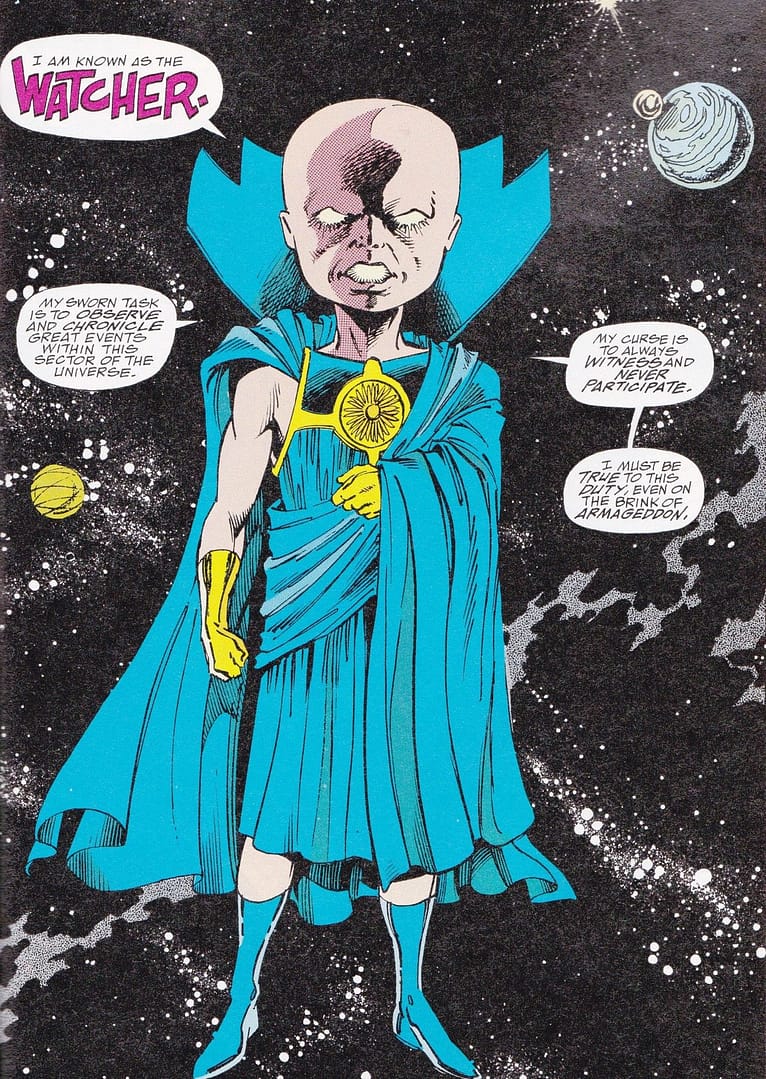 First appearance of Uatu the Watcher. We face a challenge to our freedom