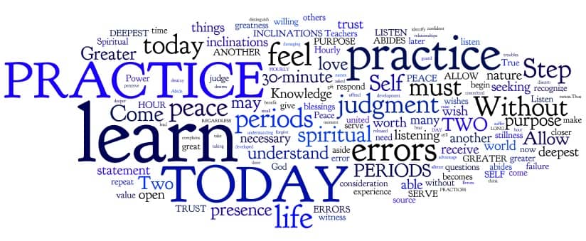 Steps To Knowledge Steps 71-76 Word Cloud. I am building the bridge to my future.